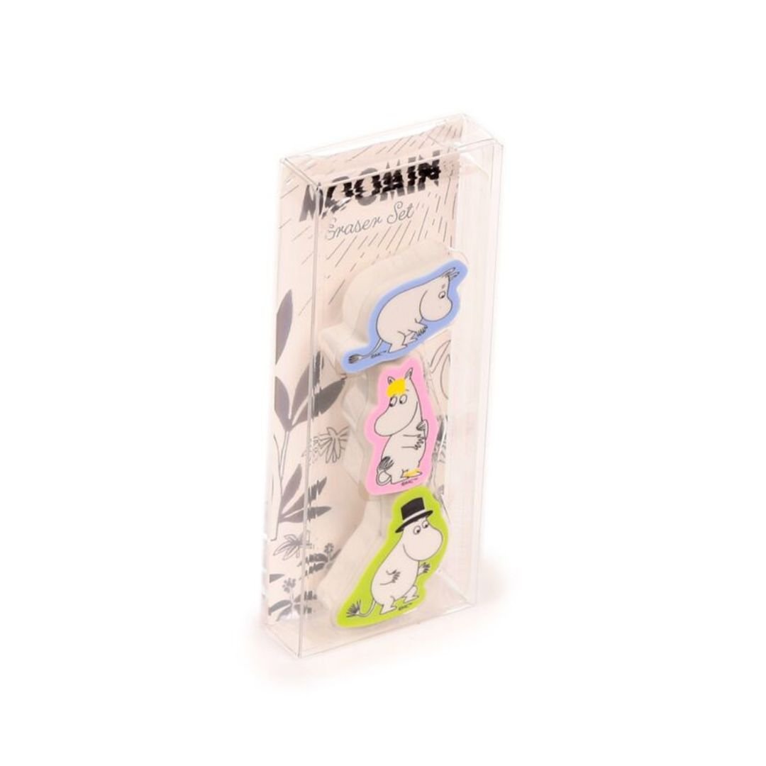 Moomin Tammi 3 Piece Shaped Eraser Set - Moomin