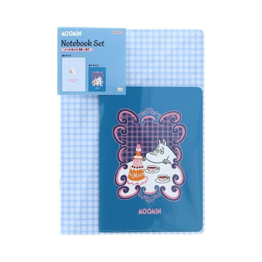Moomin Tea Party Notebook Set B6/B7 - Blue - Sun-Star