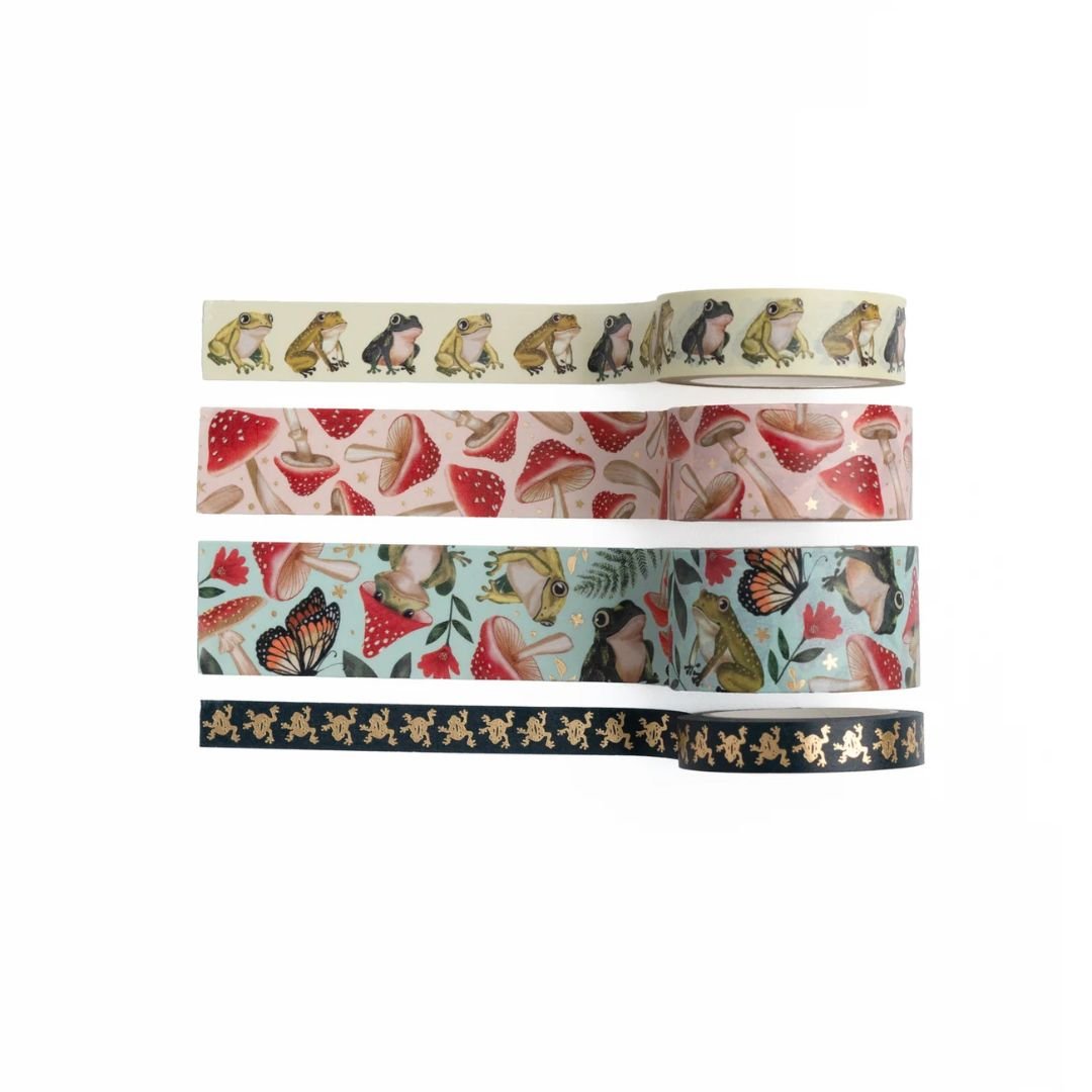 Mushroom Monarch Washi Tape Set - Archer & Olive - Archer & Olive - Under the Rowan Trees