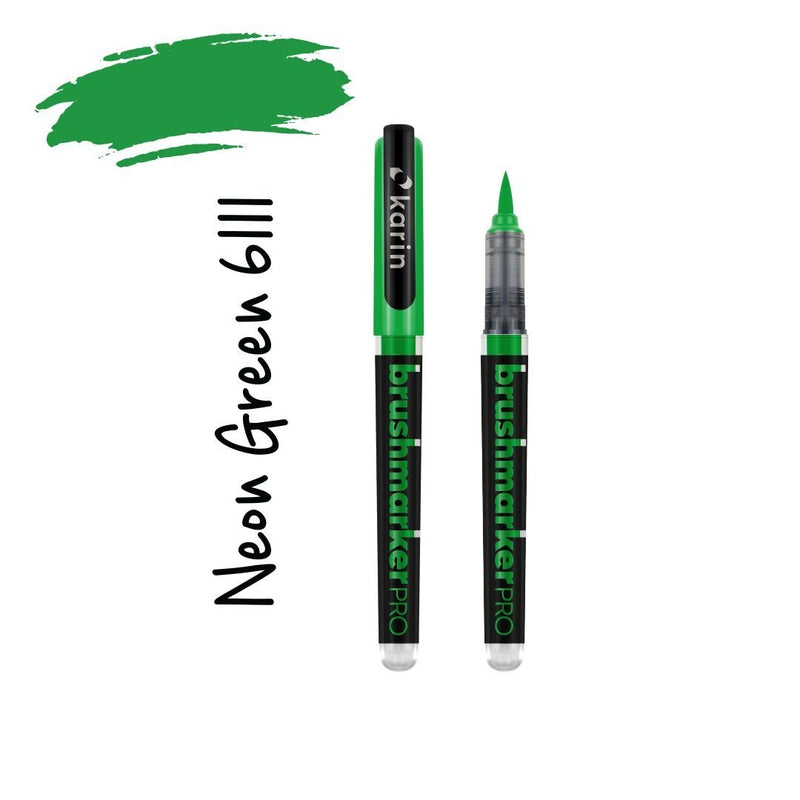 Neon Karin Brushmarker Pro Brush Pens-Pens-Karin-Neon Green