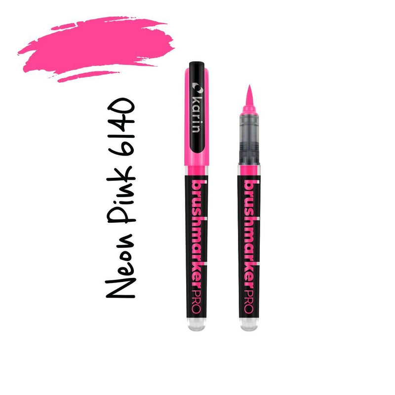 Neon Karin Brushmarker Pro Brush Pens-Pens-Karin-Neon Pink