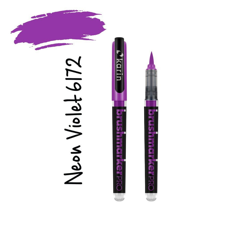 Neon Karin Brushmarker Pro Brush Pens-Pens-Karin-Neon Violet