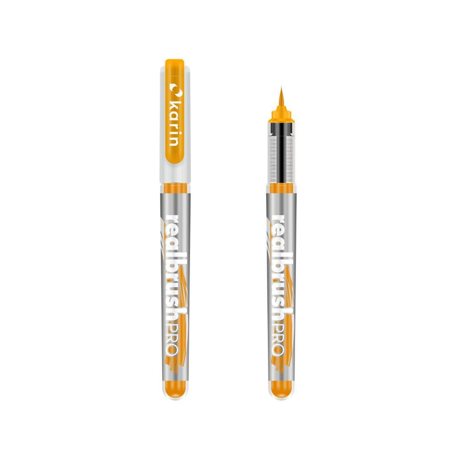 Neon Realbrush Pro - Karin Brush Tip Pens-Pens-Karin-Neon Orange