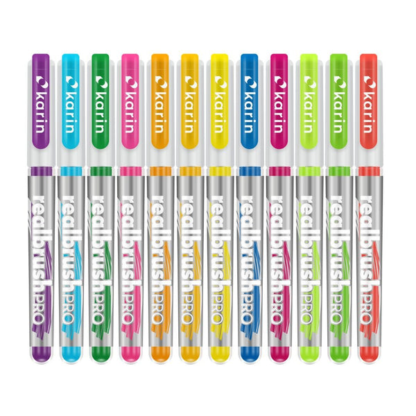 Neon Realbrush Pro - Karin Brush Tip Pens-Pens-Karin-Neon Yellow