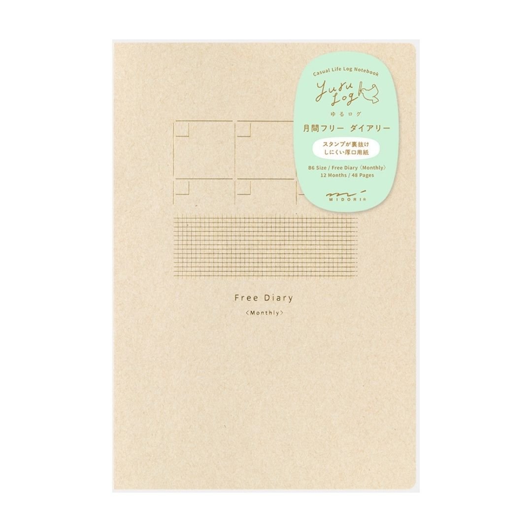 NEW Yuru Log B6 - Monthly Free Diary - 