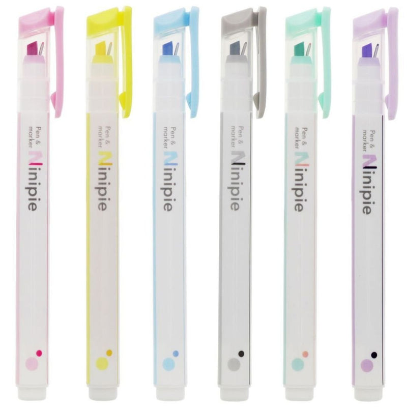 Ninipie 6 Colour Pack-Pens-Sun-Star-Set 1