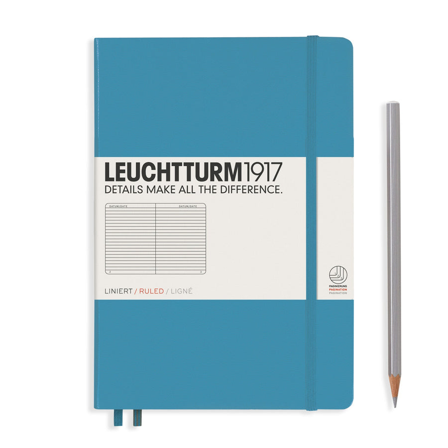 Nordic Blue A5 Hardcover Lined Notebook - Leuchtturm 1917 - Notebooks - Under the Rowan Trees