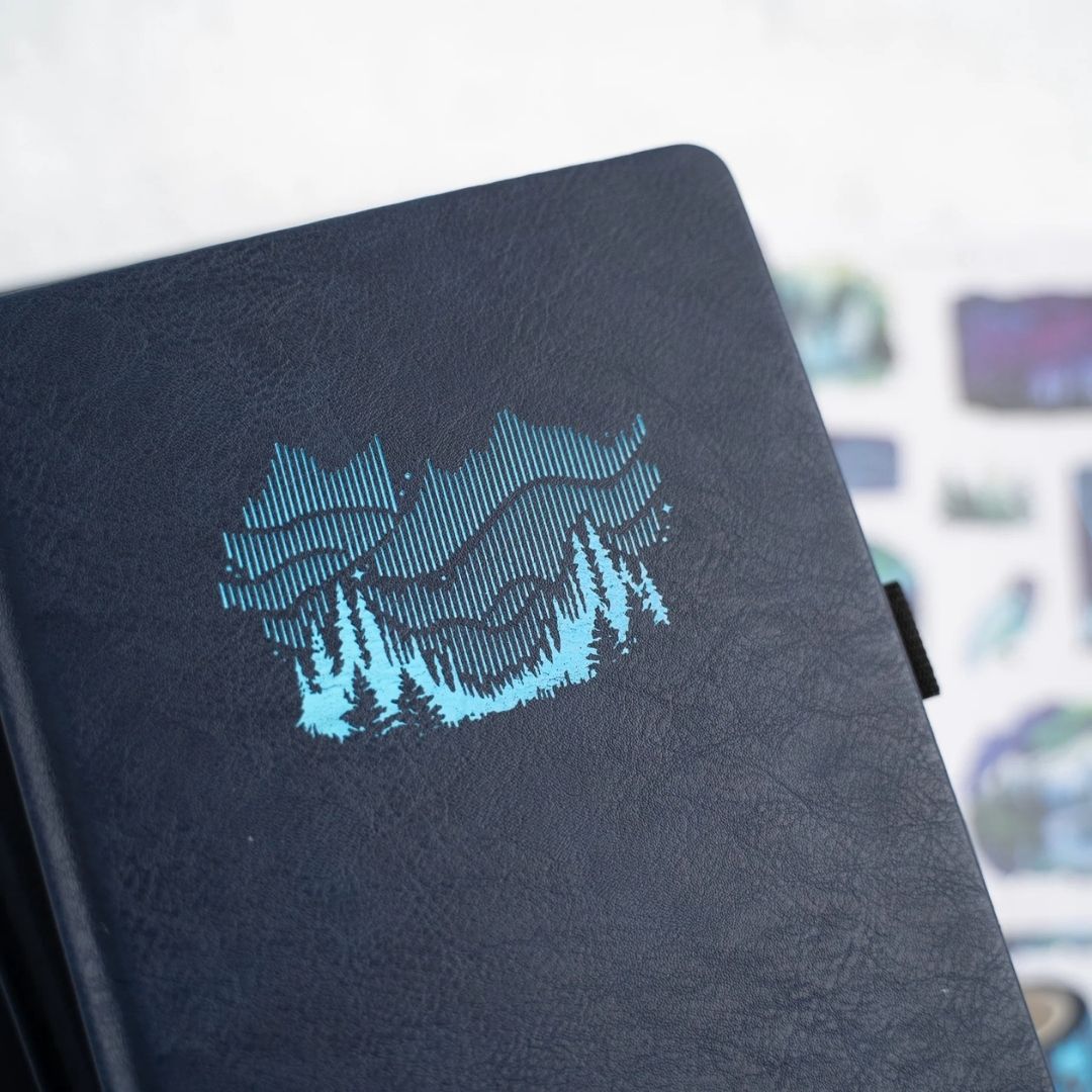 Northern Lights B5 Dotted Journal - Archer & Olive - Under the Rowan Trees