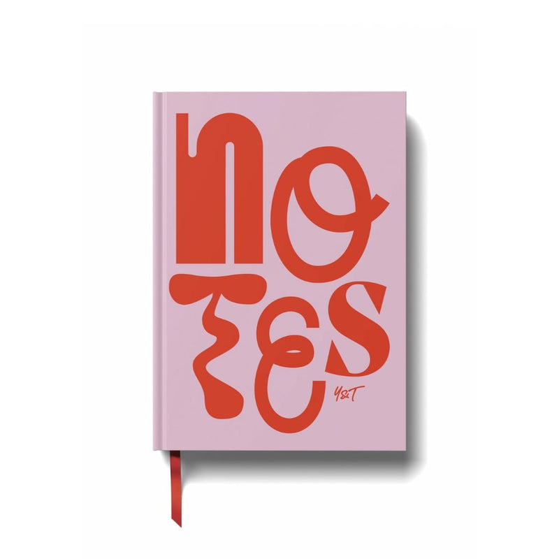 Graphic A5 Lined Notebooks Yop & Tom-Notebooks-Yop & Tom-Notes Red