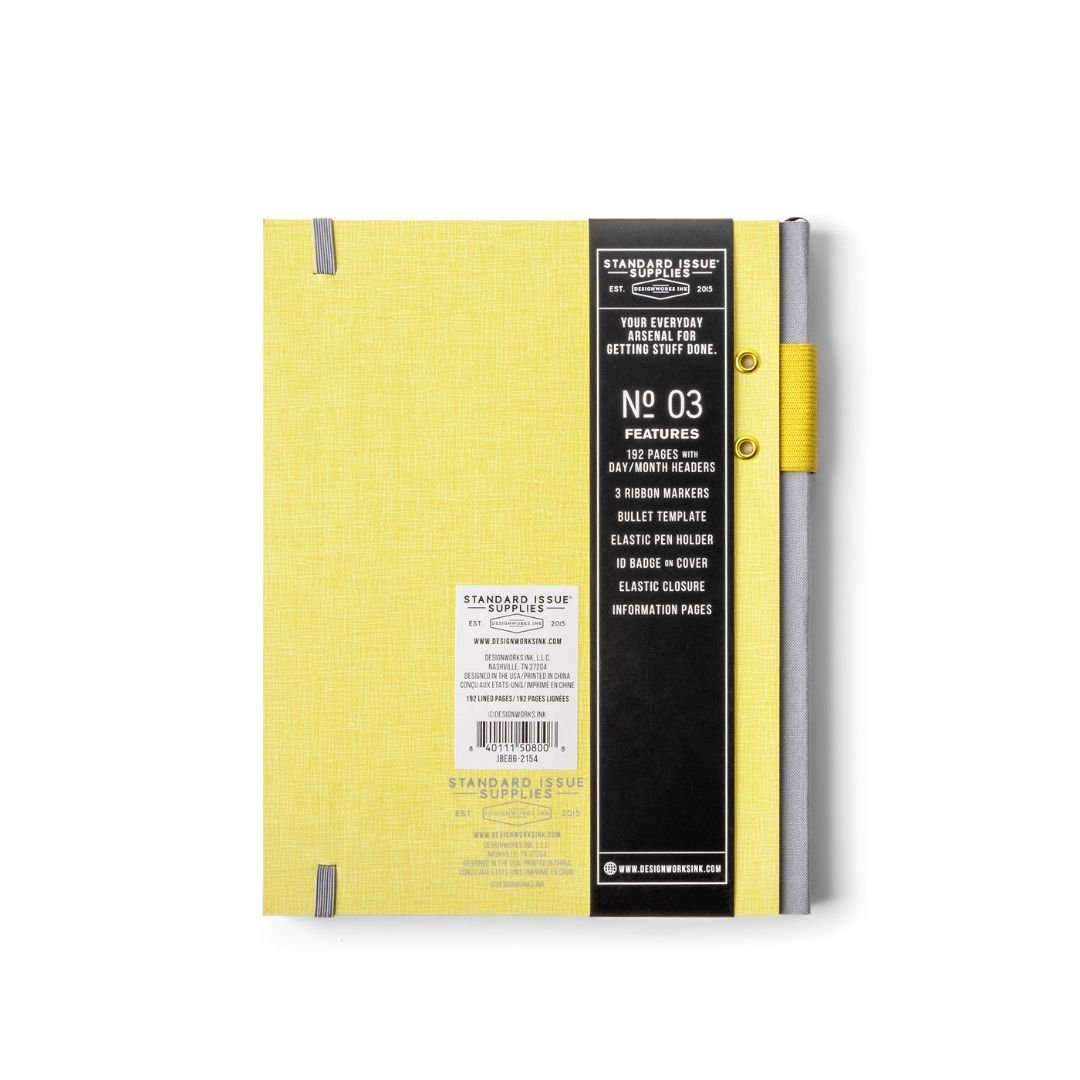 Ochre Standard Issue Planner Notebook - Designworks Collective - Under the Rowan Trees