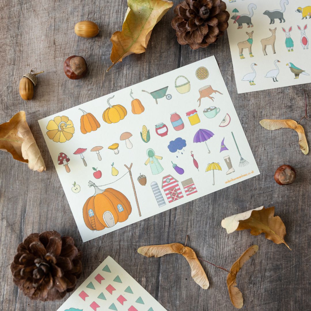 Oh Autumn! Sticker Sheets - Objects - Under the Rowan Trees