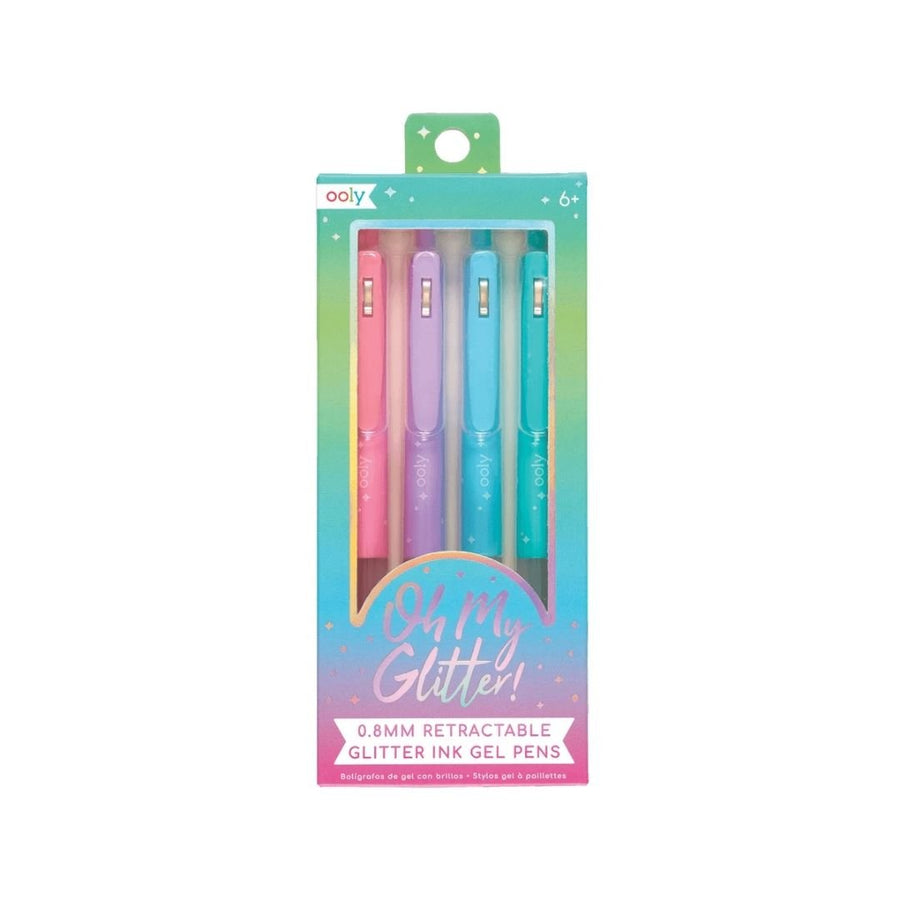 Oh My Glitter! Retractable Gel Pens - Set of 4 - Ooly