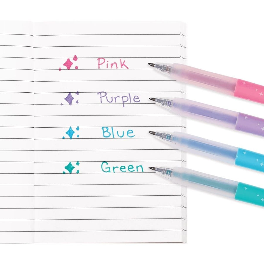 Oh My Glitter! Retractable Gel Pens - Set of 4 - Ooly
