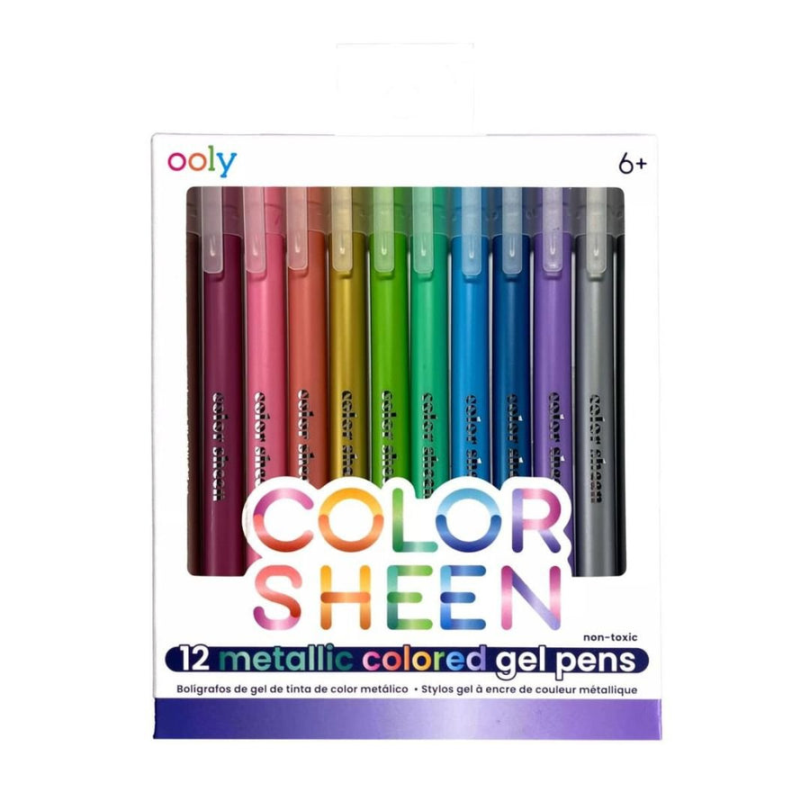 Ooly Colour Sheen Metallic Gel Pens - Set of 12 - Ooly