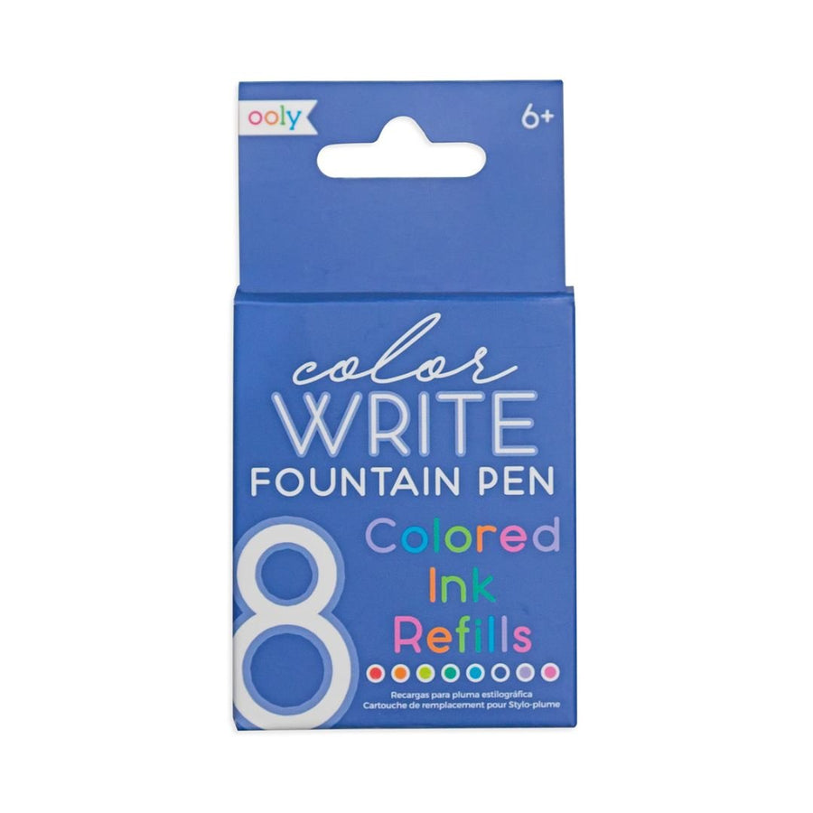 Ooly Colour Write Coloured Fountain Pen Ink Cartridges - Ooly