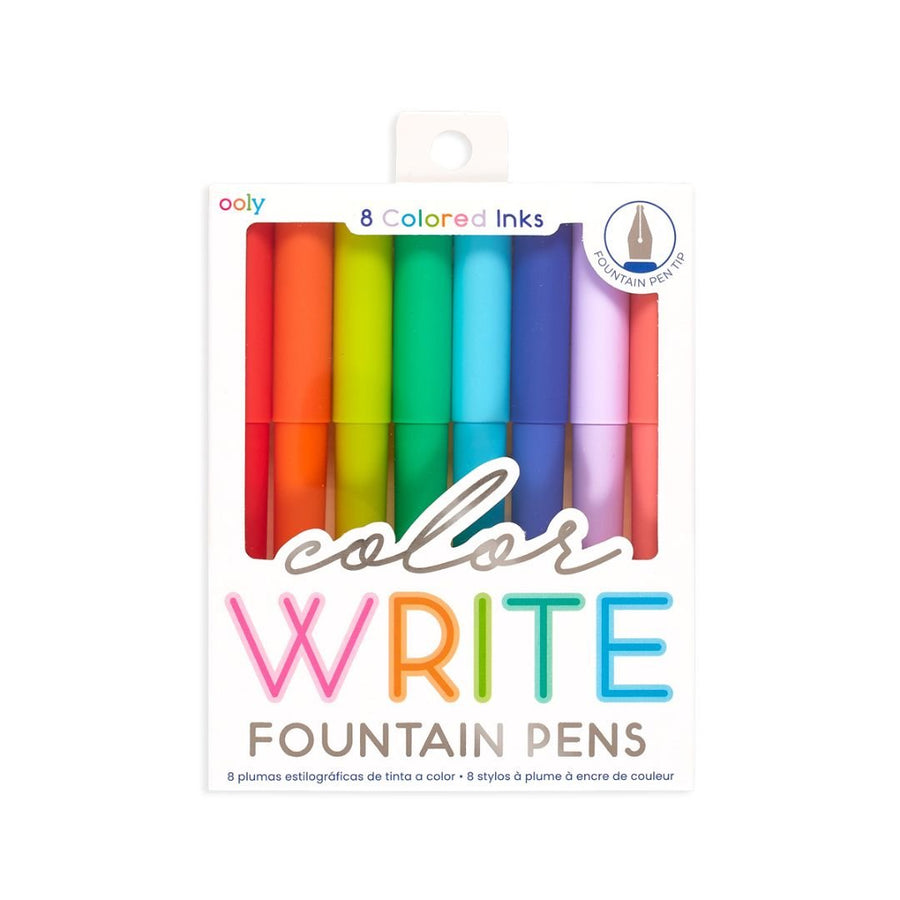 Ooly Colour Write Coloured Fountain Pens - Set of 8 - Ooly