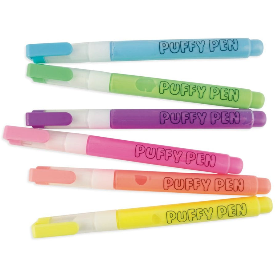 Ooly Magic Puffy Neon Pens - Set of 6 - Ooly