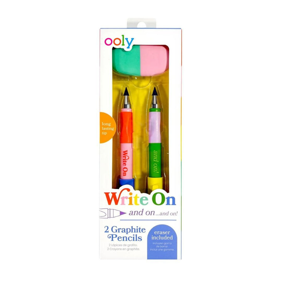 Ooly Write On: Graphite Pencils & Eraser - Ooly