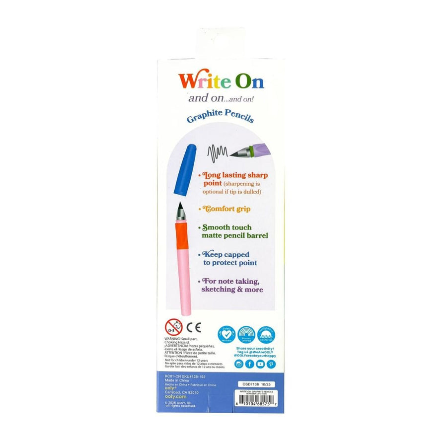 Ooly Write On: Graphite Pencils & Eraser - Ooly
