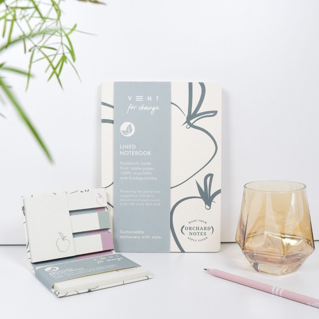 Orchard A5 Lined Notebook Organic Apple - Green - Vent for Change