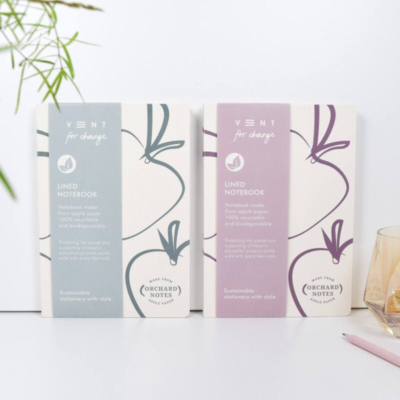 Orchard A5 Lined Notebook Organic Apple - Pink - Vent for Change