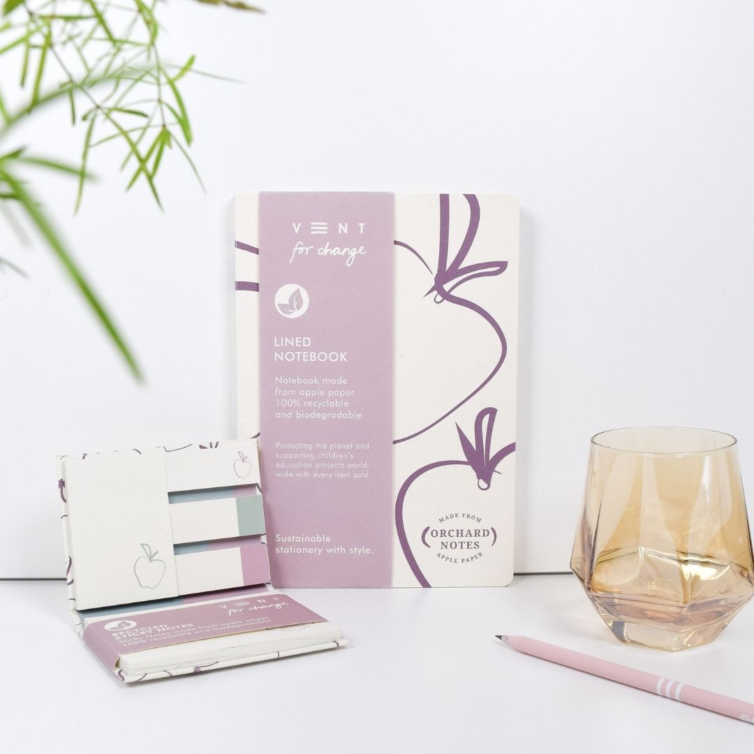 Orchard A5 Lined Notebook Organic Apple - Pink - Vent for Change