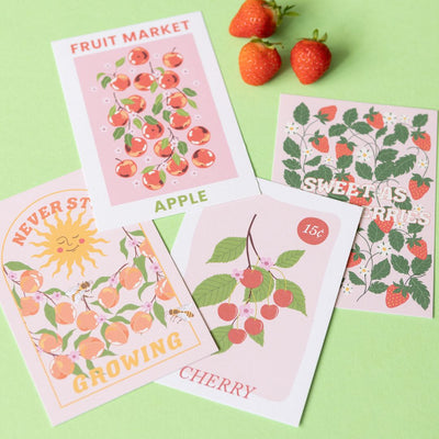 Orchard Postcards - Set of 4-Postcards-Under the Rowan Trees-