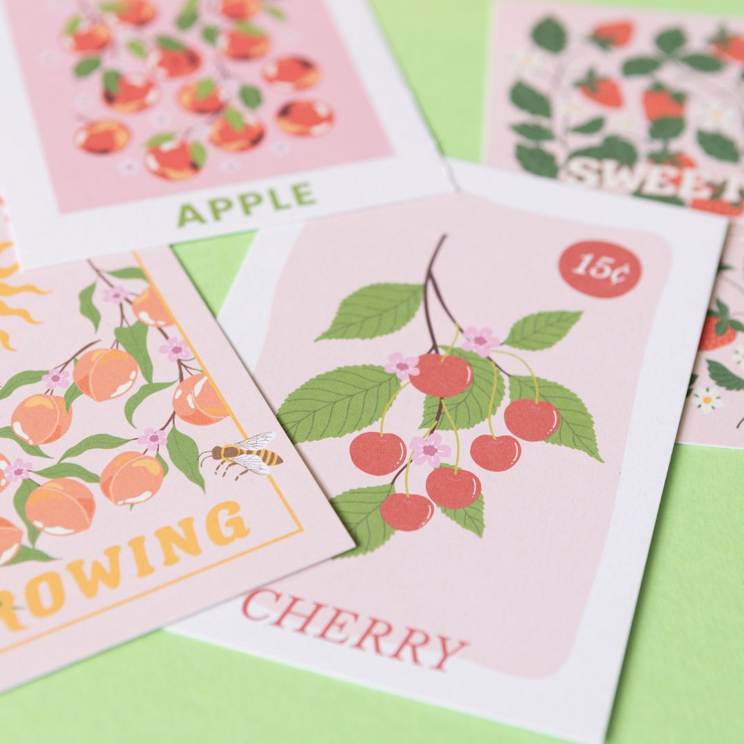 Orchard Postcards - Set of 4 - Under the Rowan Trees - Under the Rowan Trees