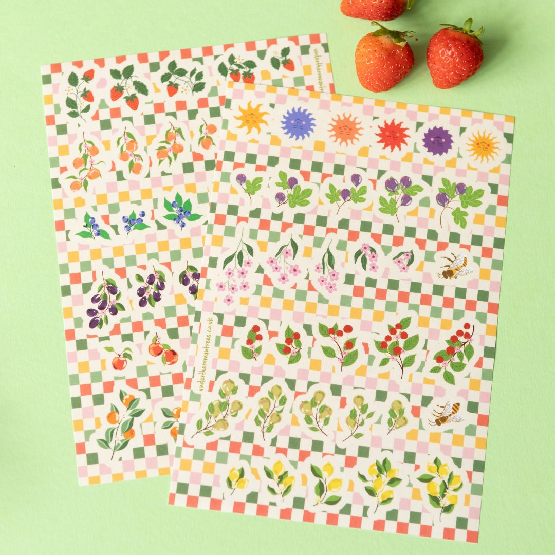 Orchers Sticker Sheets - Under the Rowan Trees - Under the Rowan Trees