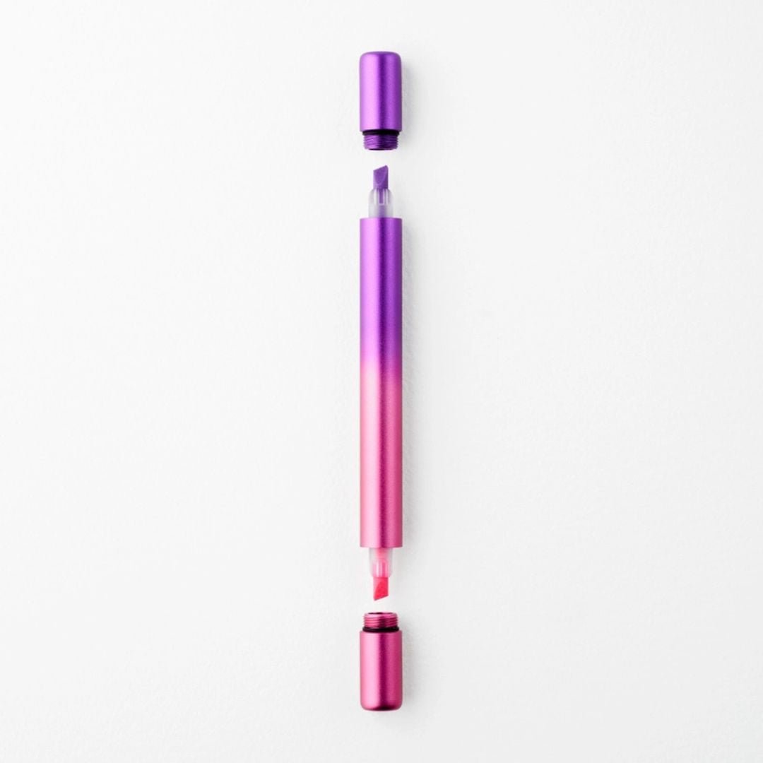 Ori - Refillable Highlighter Pen - Pink & Purple - Tom's Studio