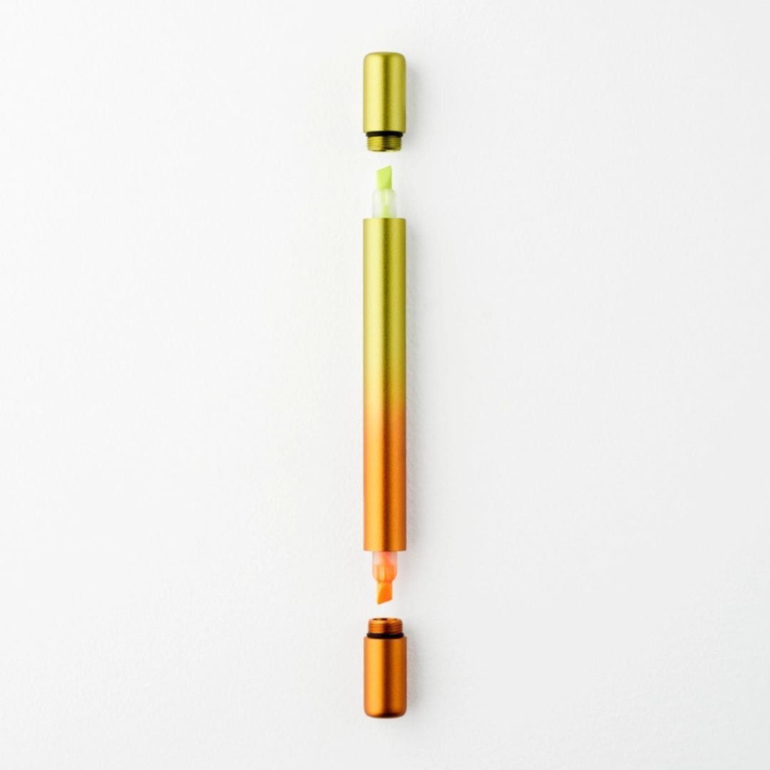 Ori - Refillable Highlighter Pen - Yellow & Orange - Tom's Studio