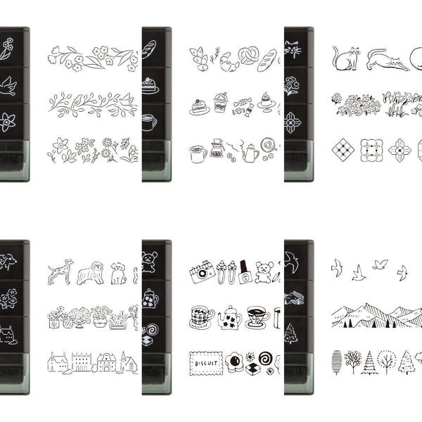 Paintable Stamp Roller - Plant