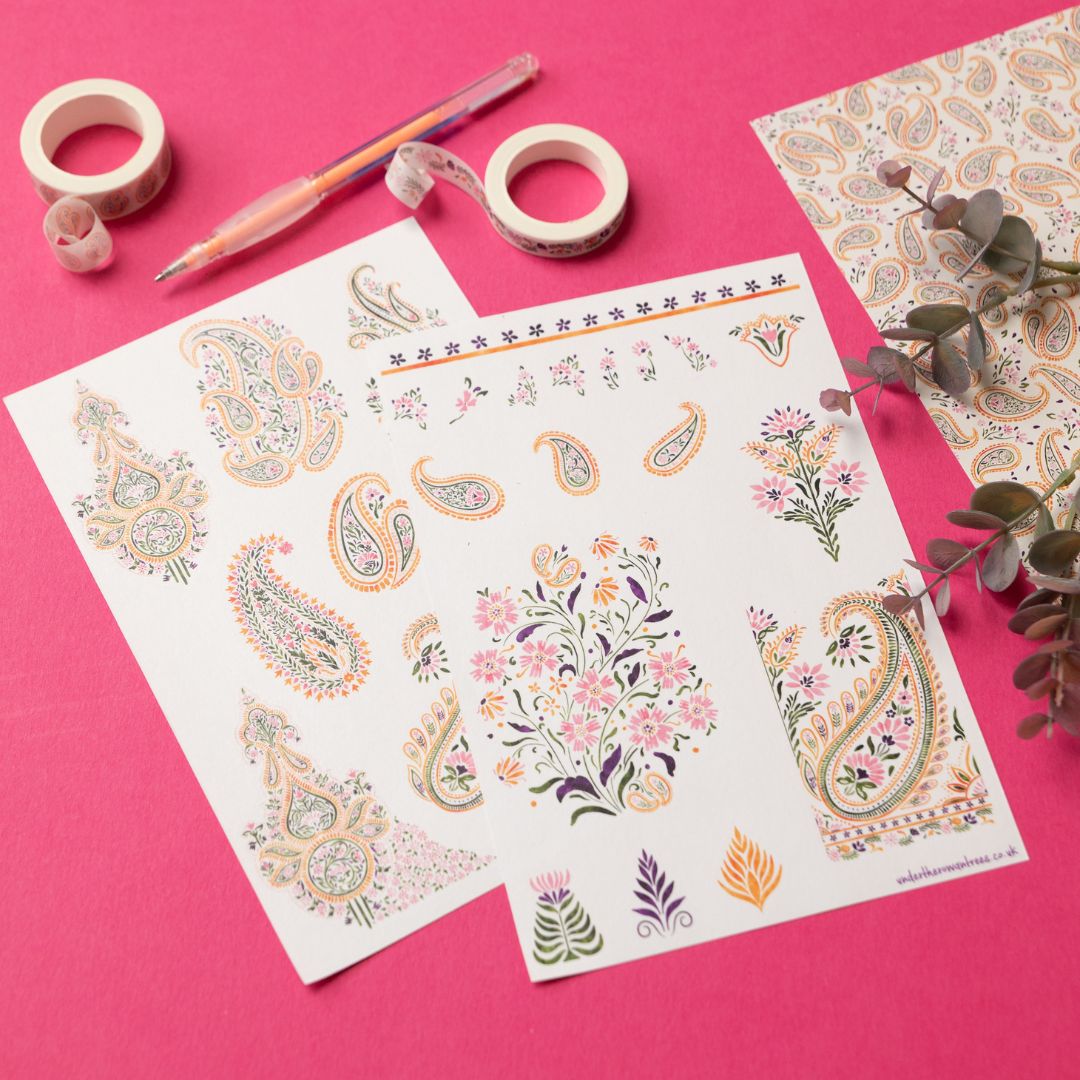 Paisley Stationery Rowan Berry Box - Under the Rowan Trees