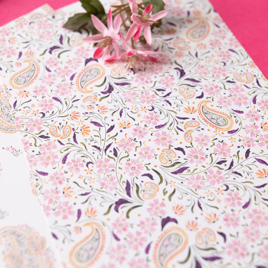 Paisley Stationery Rowan Berry Box - Under the Rowan Trees