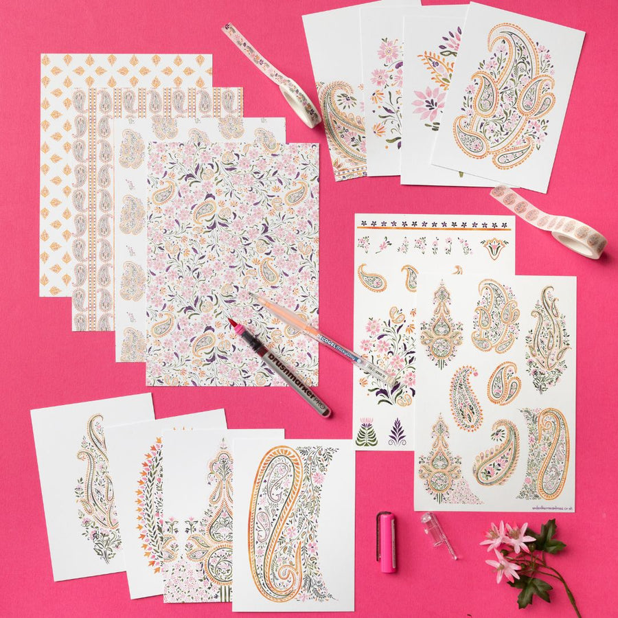 Paisley Stationery Rowan Berry Box - Under the Rowan Trees