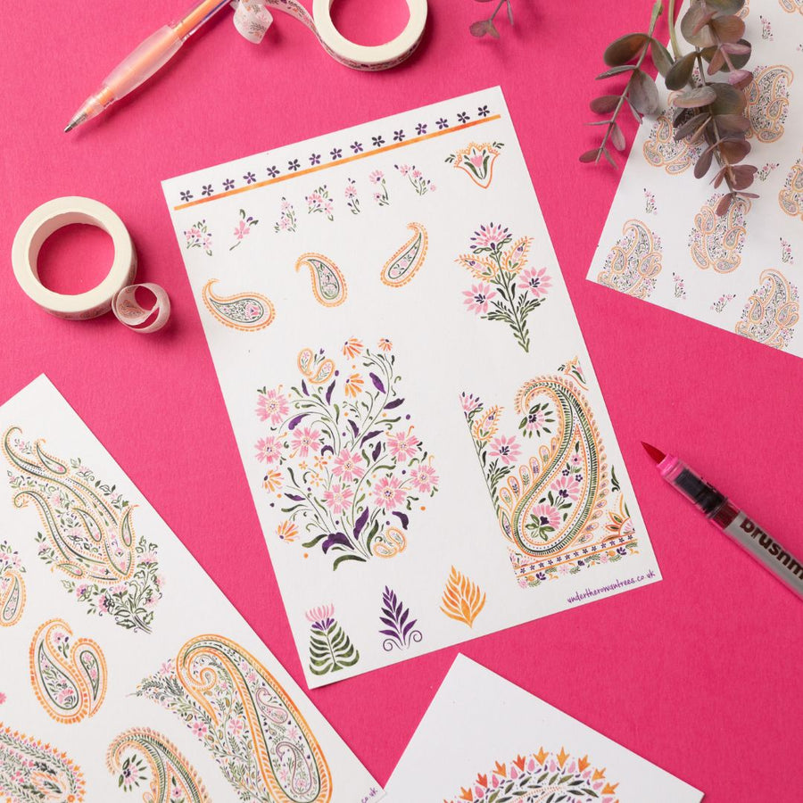 Paisley Stationery Rowan Berry Box - Under the Rowan Trees