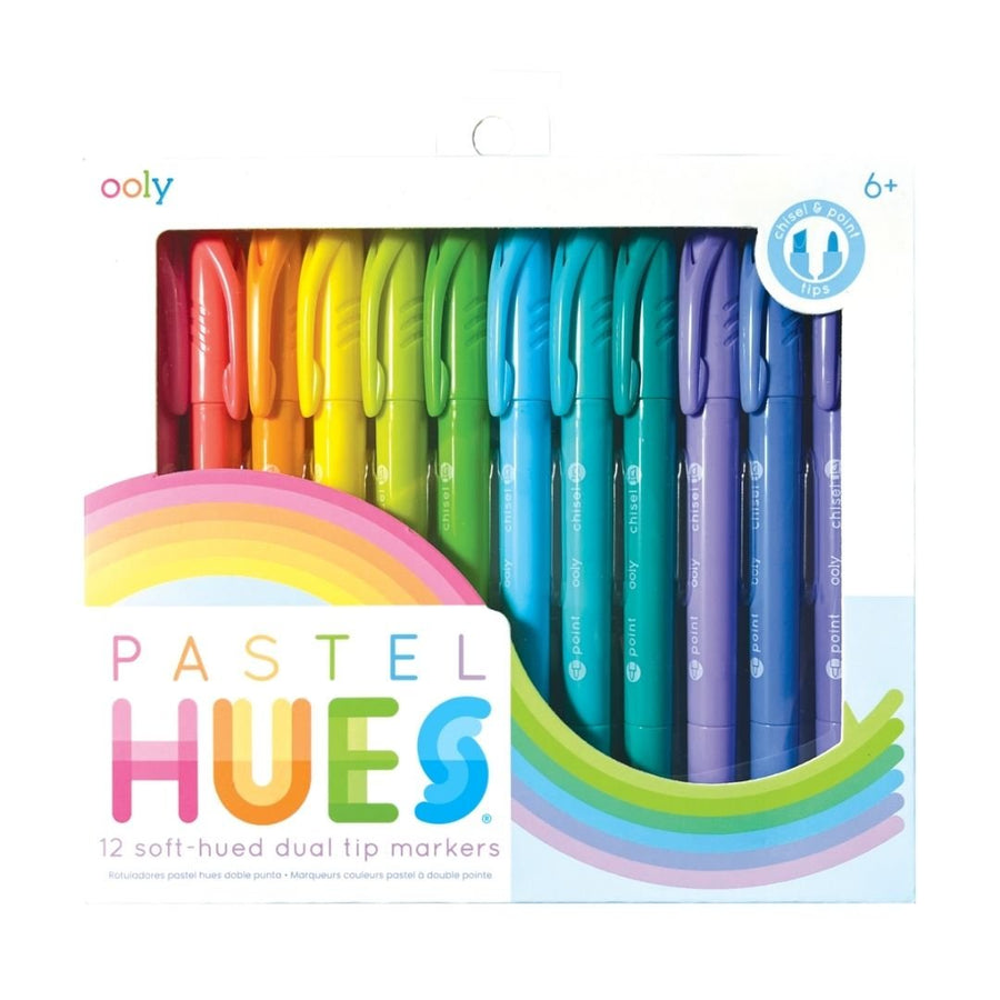 Pastel Hues Markers - Set of 12 - Ooly