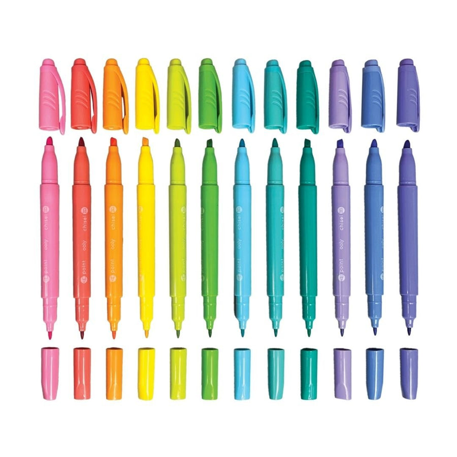 Pastel Hues Markers - Set of 12 - Ooly