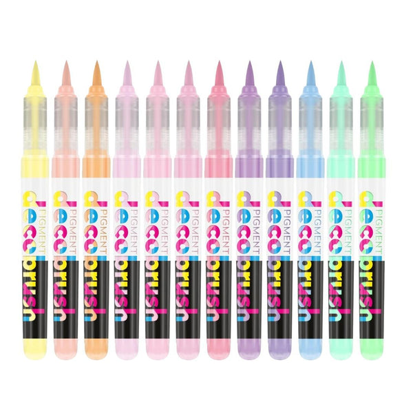 Pastel Karin Pigment Decobrush Opaque Brush Pens - Pastel Yellow - Under the Rowan Trees