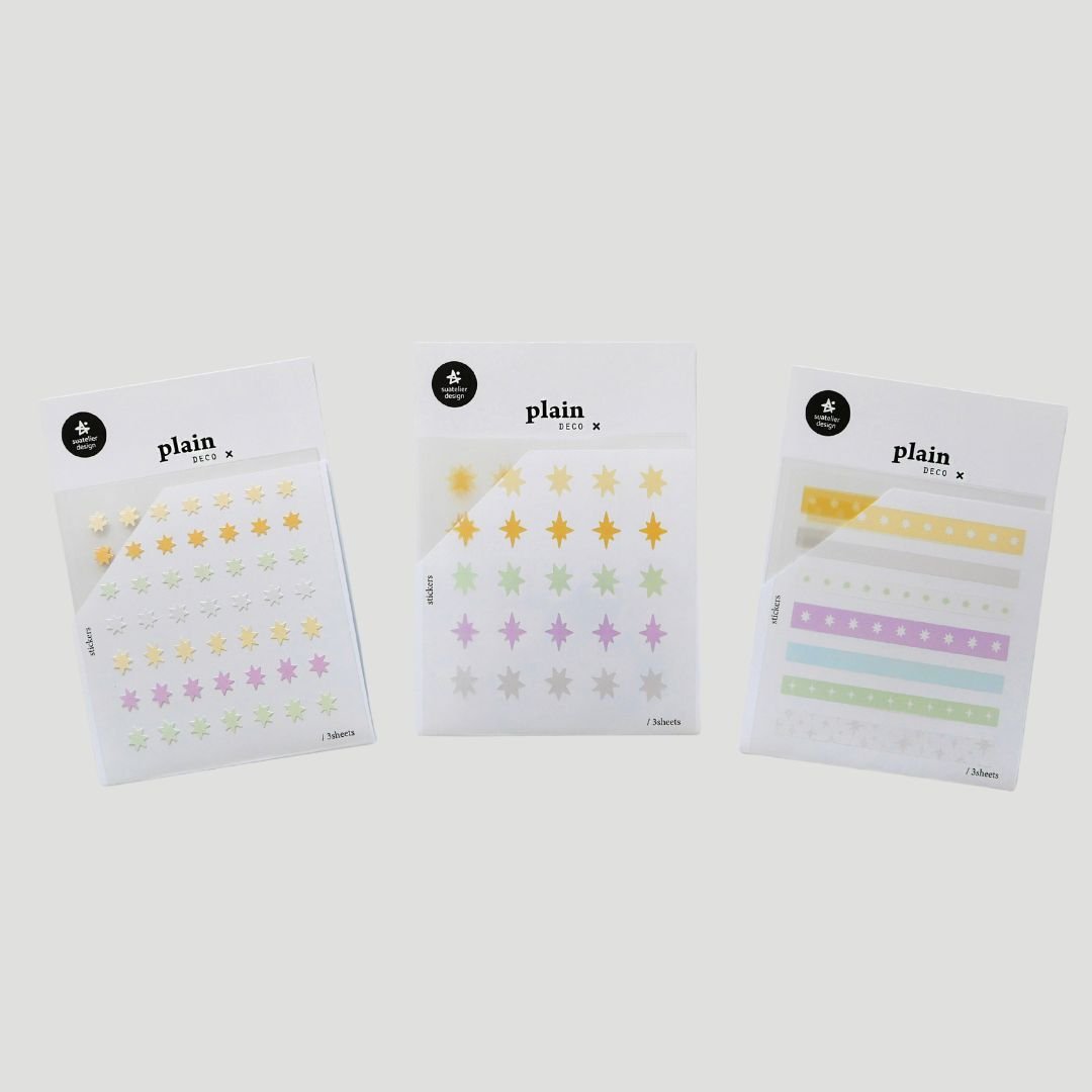 Pastel Stars Suatelier Stickers - Plain 81-83 - 81 - Suatelier