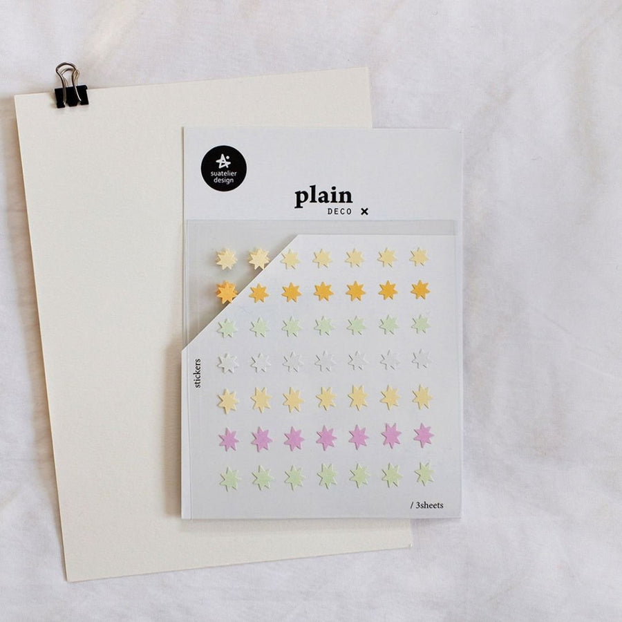 Pastel Stars Suatelier Stickers - Plain 81-83 - 81 - Suatelier