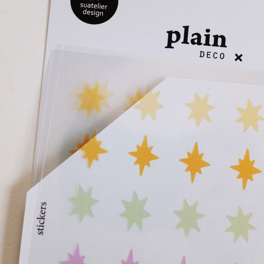 Pastel Stars Suatelier Stickers - Plain 81-83 - 82 - Suatelier
