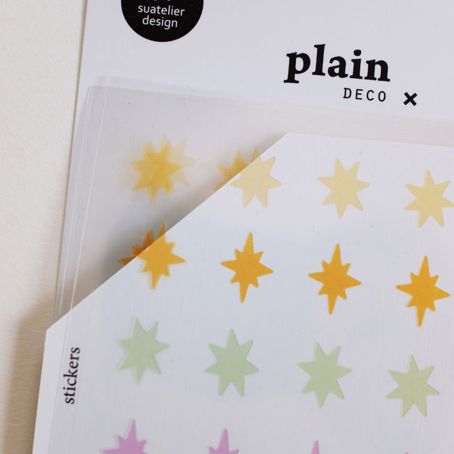 Pastel Stars Suatelier Stickers - Plain 81-83 - 82 - Suatelier
