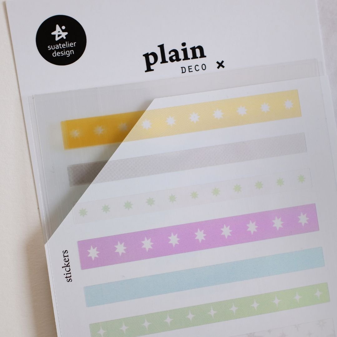 Pastel Stars Suatelier Stickers - Plain 81-83 - 83 - Suatelier