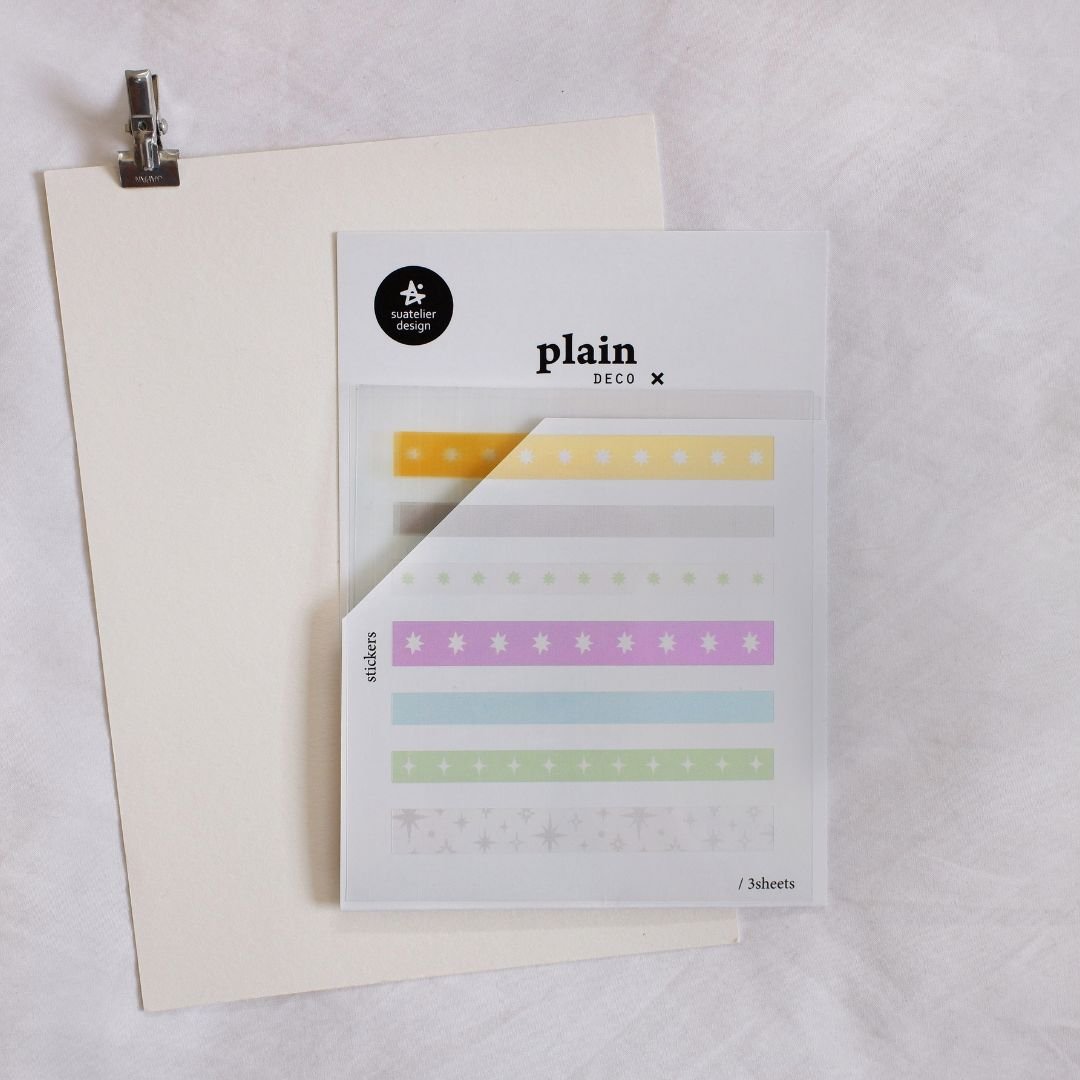 Pastel Stars Suatelier Stickers - Plain 81-83 - 83 - Suatelier