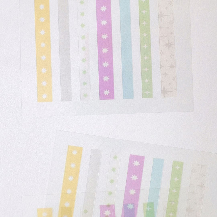 Pastel Stars Suatelier Stickers - Plain 81-83 - 83 - Suatelier