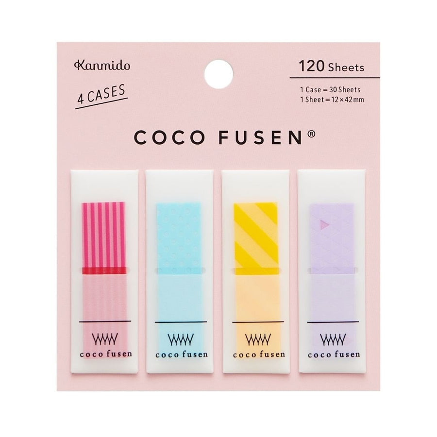 Pattern Sticky Notes Coco Fusen - Pink M - Kanmido