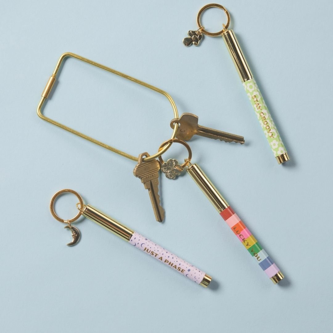 Pen Keychain - Lucky You - Designworks Collective - Under the Rowan Trees