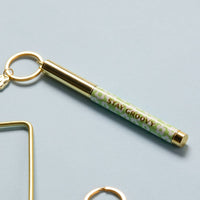 Pen Keychain - Stay Groovy - Designworks Collective - Under the Rowan Trees