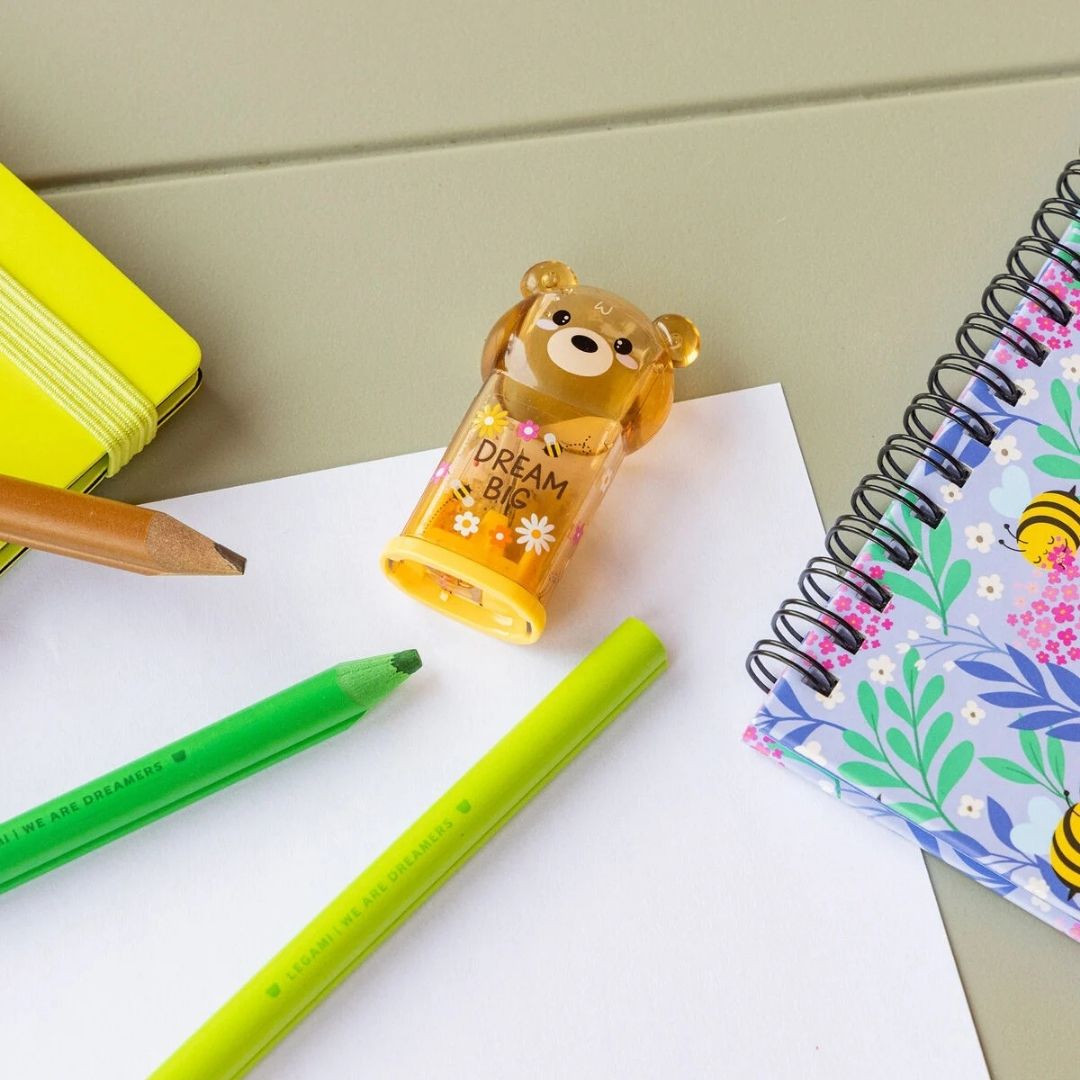 Pencil Sharpener With Container - Teddy Bear - Legami